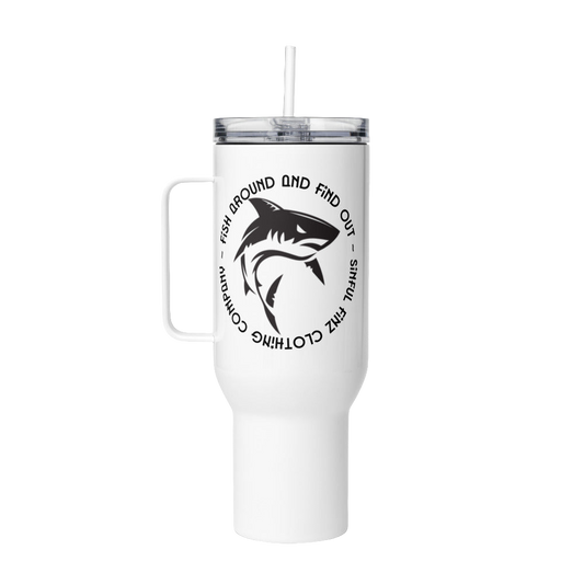 Travel mug with a handle