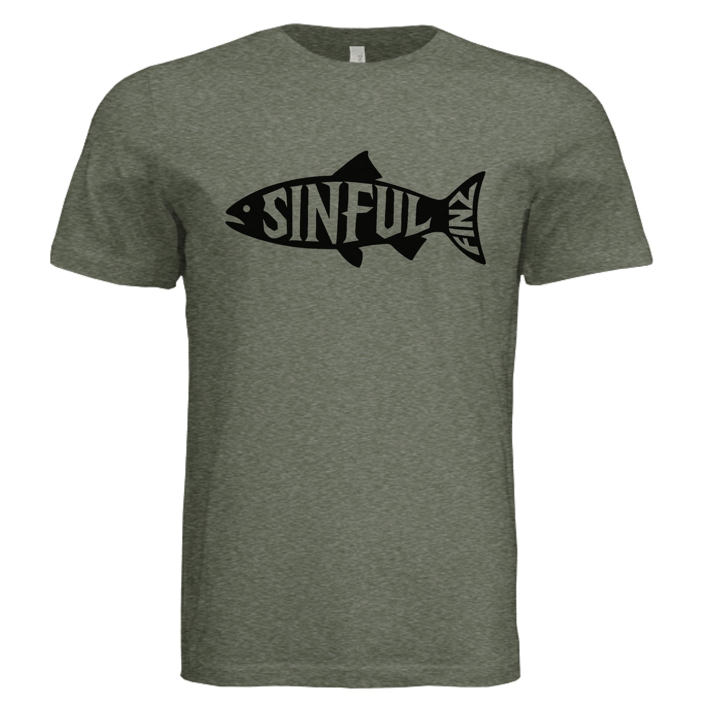 Military Green Triblend - FRONT