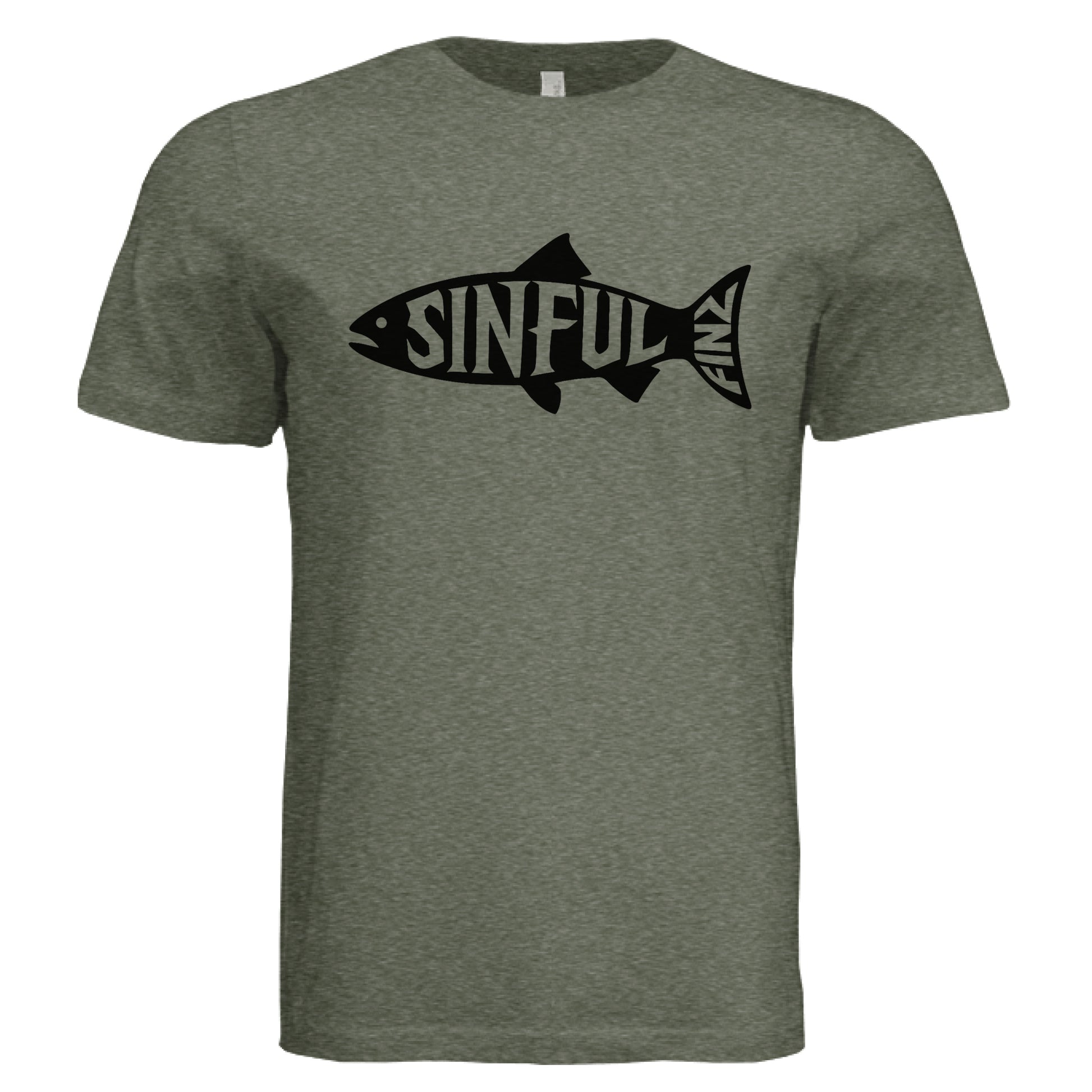 Military Green Triblend - FRONT