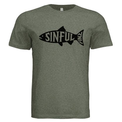 Military Green Triblend - FRONT