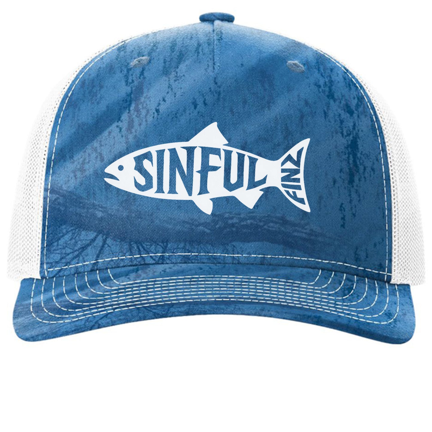 Realtree Fishing Light Blue/ White - FRONT