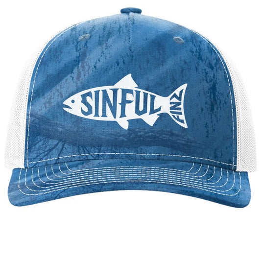 Realtree Fishing Light Blue/ White - FRONT